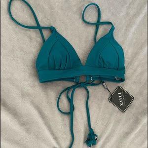 Peacock blue with tassel ZAFUL bikini size Small NWT